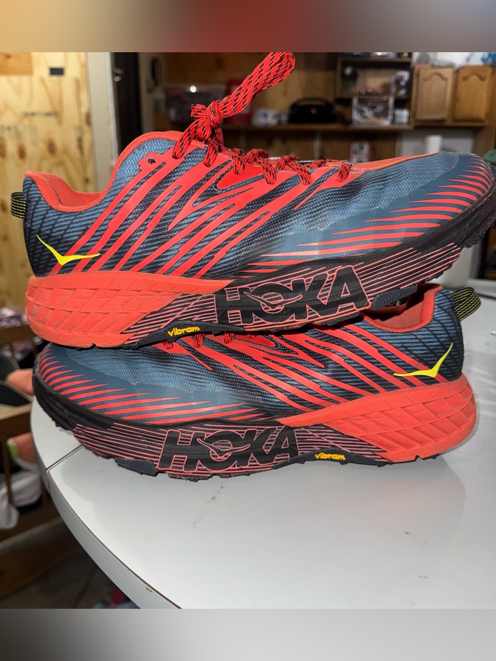 Hoka One One Men’s Speed Goat 4 Wide Trail Running Shoes Size 13 2E